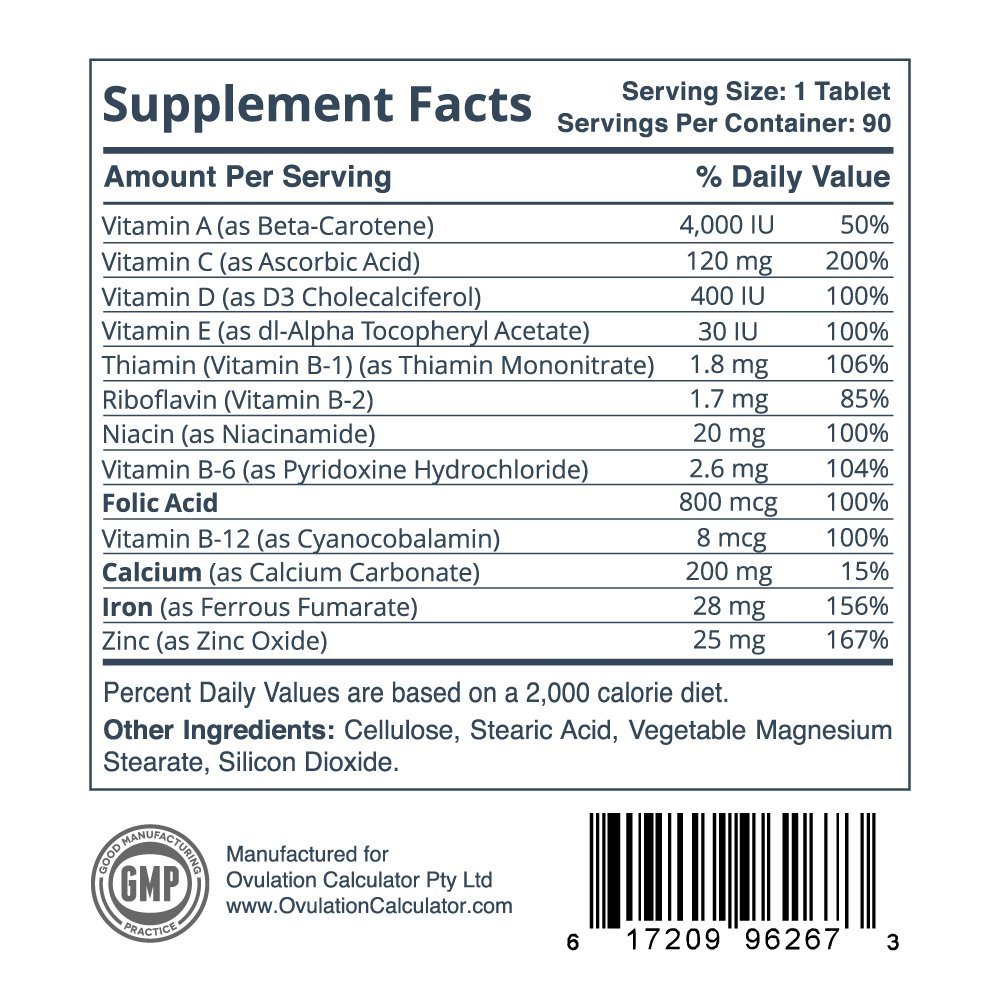 Prenatal Vitamin Daily Dosage at Homer Bush blog