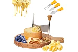 Girolles Cheese Shaver, Cheese Curler Wheel, Stainless Steel Cheeses Curler Flower Maker, Chocolate Butter Slicer Wheel for R
