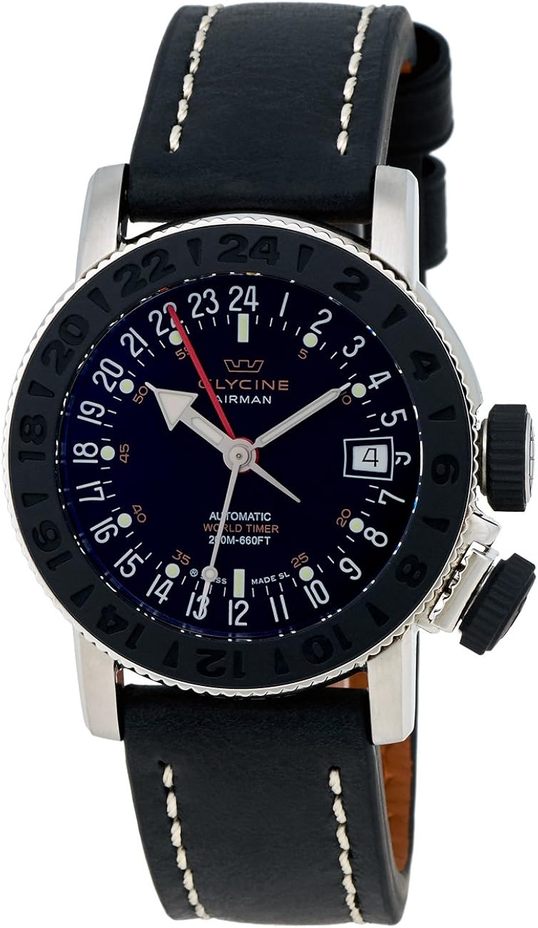 glycine airman world timer gmt