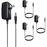 Heart of Tafiti AC Adapter 12 Volt 2A Power Supply AC to DC 2.1mm X 5.5mm Plug 12V 2Amps UL Listed Power Supply Wall Plug Ext