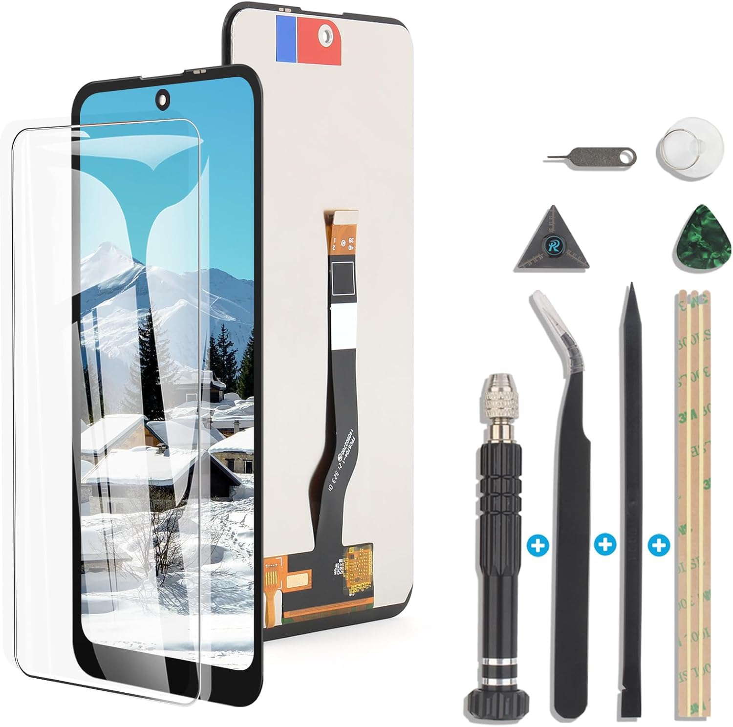 RongZy Display for Nokia X10 / X20 LCD Screen Replacement Touch Display Digitizer Assembly for Nokia X10 TA-1350 TA-1332/X 20 TA-1341 TA-1344 with Kit(Black)