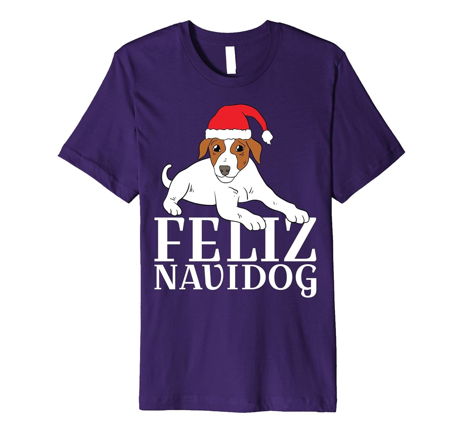 Jack Russell Christmas Shirt Feliz Navidog T-Shirt Gift-ANZ