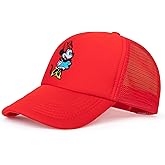 Disney Adult Trucker Hat, Minnie Mouse Mesh Snapback Baseball Cap
