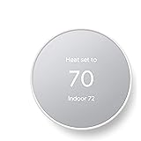 Google Nest Thermostat - Smart Thermostat for Home - Programmable Wifi Thermostat - Snow
