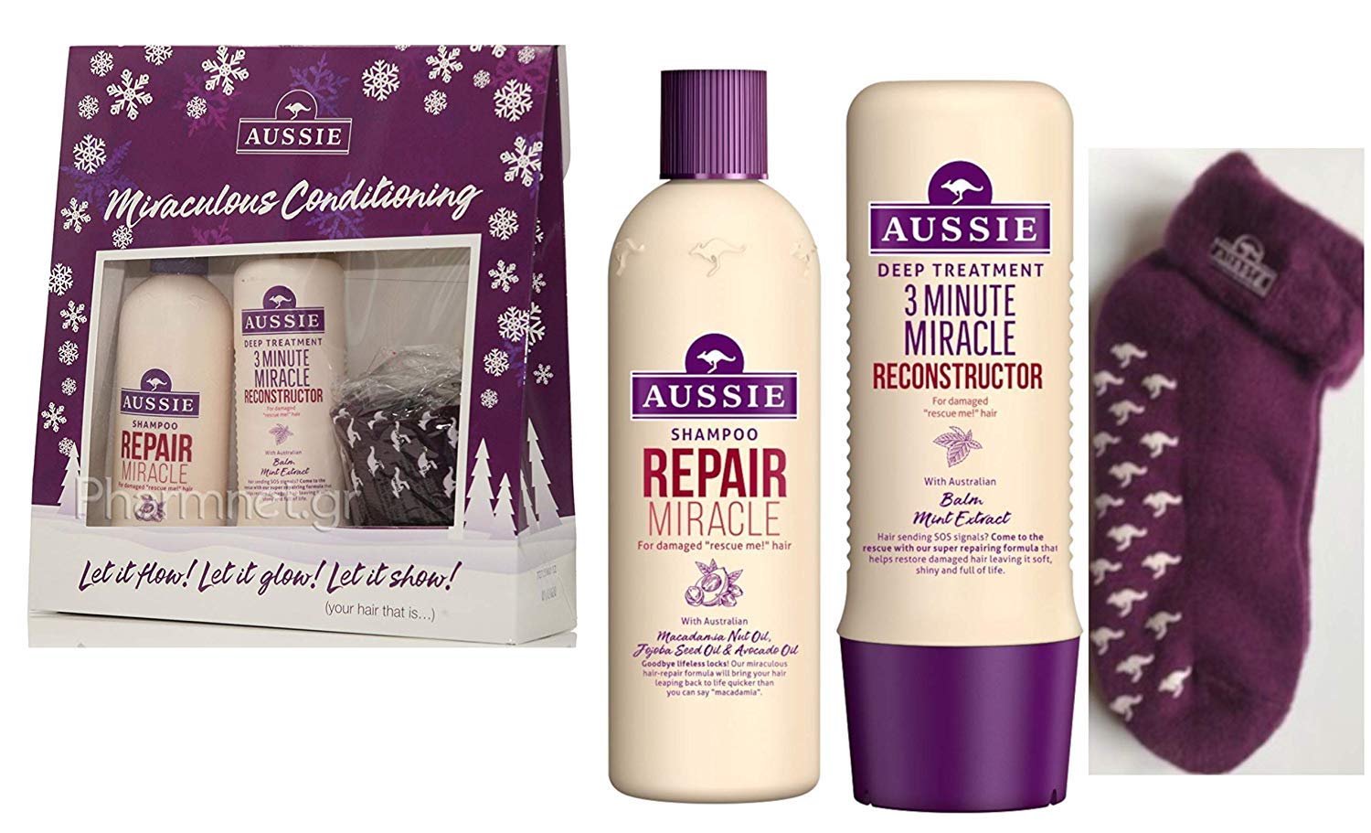 Aussie Repair Miracle Boxed Gift Set Shampoo 3 Minute Intense