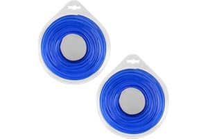 GQNDGN 1 Pack Trimmer Line .065, Universal Weed Eater String 0.065 Inch x 440-Foot, 6-Point Star, Commercial Grade String Trimmer Line (Blue)