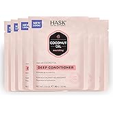 HASK COCONUT Nourishing Deep Conditioner Treatments for all hair types, color safe, gluten-free, sulfate-free, paraben-free - Pack of 6