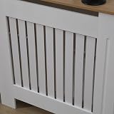 AVC Designs Extra Large Radiator Cover White Oak Modern Vertical Slats view 9