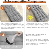 Sour Lemon Sun Lounger Cushion Grey 170x53x8cm Thick Anti-Slip view 8