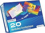 Stuff4 21st Birthday Party Invitations 20 Pack A6 with Envelopes view 3