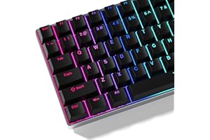 Womier Keycaps 60 75 100 Percent Cherry Keycaps, Shine Through PBT Custom Doubleshot Keyboard Caps Set, Universal Compatiabil