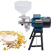 Jiabailie Electric Grain Mill with Funnel,2200W Corn Mill Corn Grinders,110V Commercial Grain Grinder Machine,88 lbs/H High Speed Grinder for Cereals Corn Grain Wheat Feed Mill