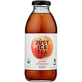 Eat The Change Just Ice Tea Organic Peach Oolong Tea, Kosher, 16 Fluid Ounces (Pack Of 12)
