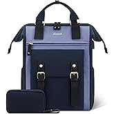 LOVEVOOK Laptop Backpack for Women, Work Bags Teacher Computer Laptop Bag, Large Travel Backpack, Stylish College Backpack Purse, Business Nurse Bags, Casual Daypack, 17 Inch