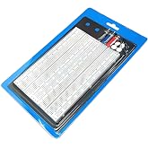 HaoDuoQian 1660 Tie-Points Solderless Breadboard with Aluminum Back Plate Large Breadboard Compatible with Arduino