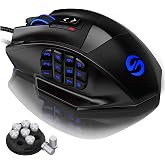 UtechSmart Venus Pro Wired MMO Gaming Mouse - 16400 DPI RGB | 16 Programmable Buttons, Lag-Free 2.4G, 70Hr Battery, Ergonomic Grip, Optical Sensor, [IGN's Recommendation]