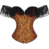Zhitunemi Corsets Plus Size Womens Clothing: Women's Halloween Costume Corset Strap - Medieval Victorian Gothic Theme Parties