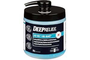 Deep Relief Ice Gel, Muscle and Joint Pain Relief, Reduces Inflammation, 500g
