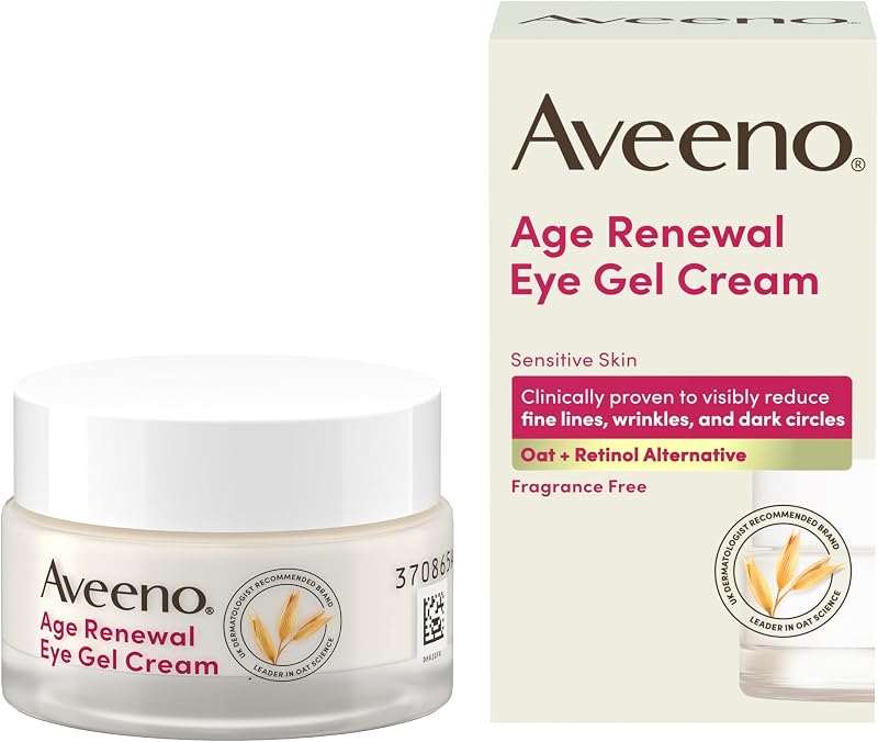 Aveeno Age Renewal Eye Gel Cream 15ml for Sensitive Skin