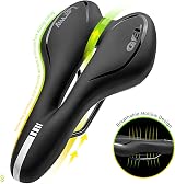 LERWAY Mountain Bike Saddle Gel Memory Foam Waterproof PU Leather view 4