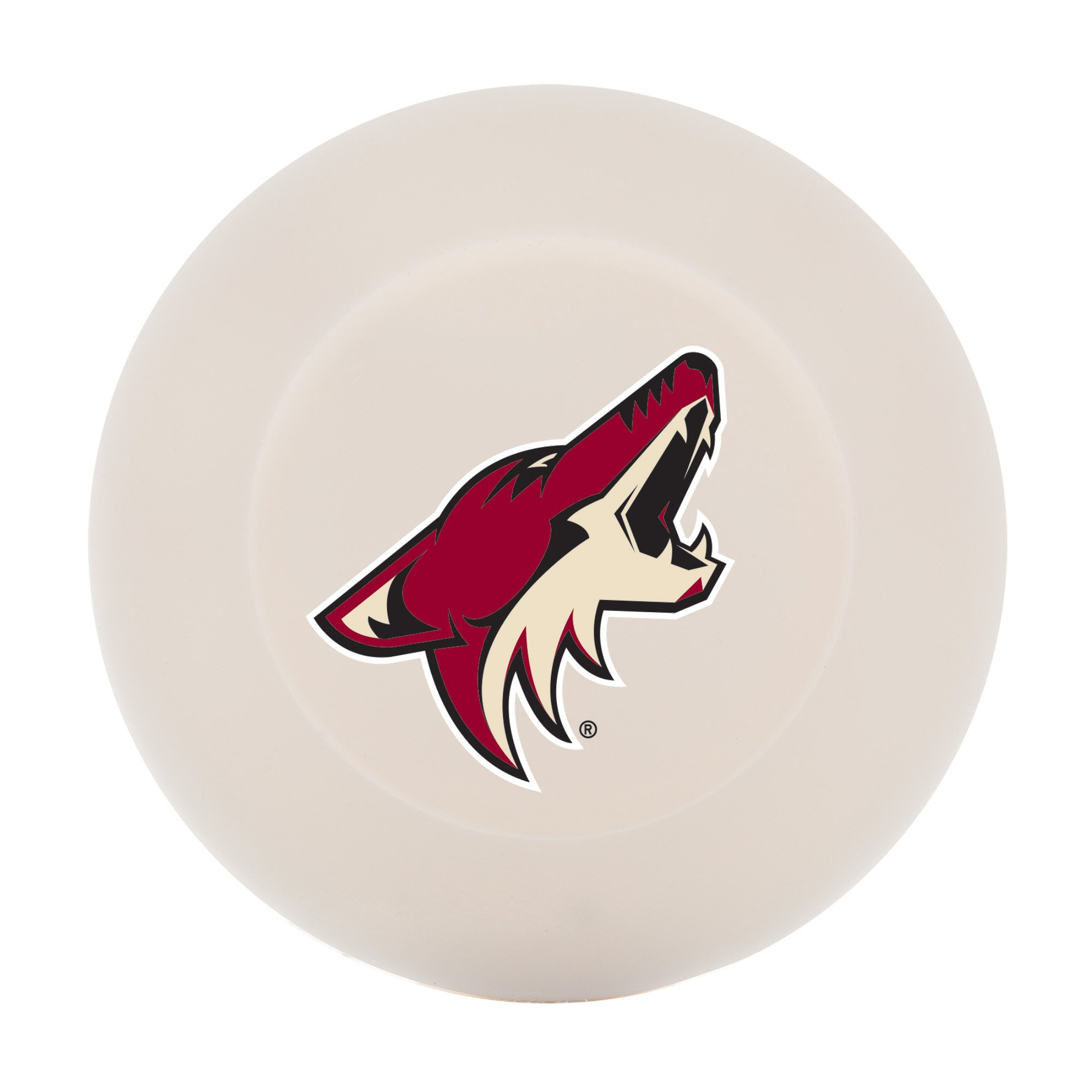 Franklin Sports Arizona Coyotes Street Hockey Puck - Molded PVC Team Logo Puck for Smooth Surfaces - NHL Official Licensed Product