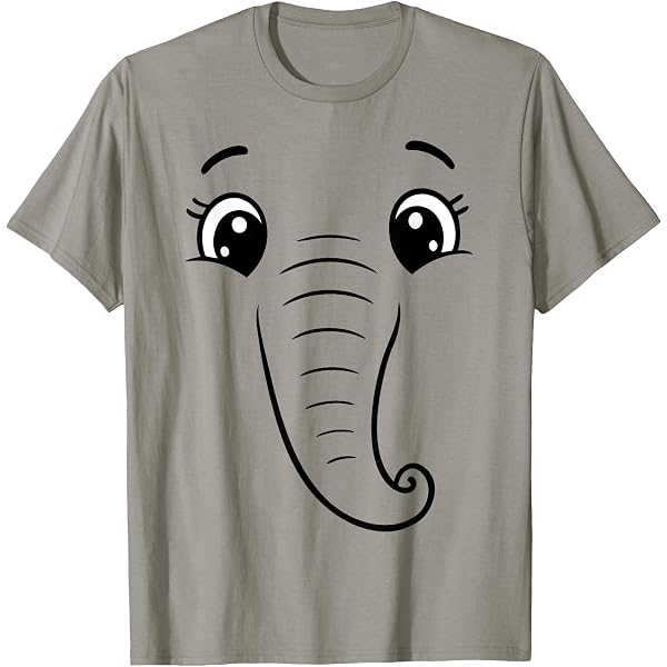 Amazon.com: Elephant Shirt Adult Kids Men Women Elephant Face