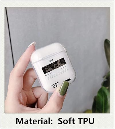 Amazon ファッションbluetoothヘッドセット イヤホン ストリートブランド カバーケース Airpods 2 1 Off用 ラグジュアリー スポーツ 透明 ハード Pc Tpu ボックス コーク Tpu 02 Jkhhy イヤホン ヘッドホンケース