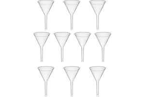 Eisco Labs Funnel, Dia 2 1/4" with a 1/4" Outlet and Measures 3 1/2" Tall - Pack of 10
