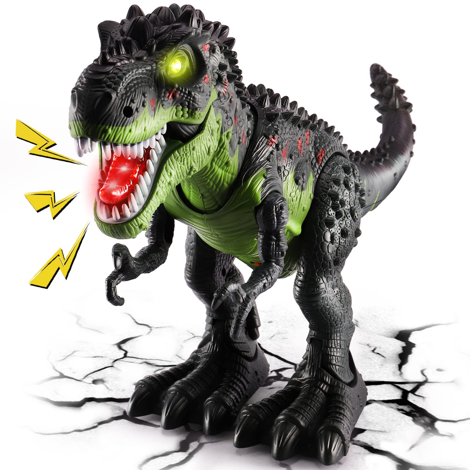 TOEY PLAY Large T-Rex Toy, 47CM Dinosaur Toys for Kids 3-5/5-7 Years Old, Lights and Sounds, Walking Function, Dinosaur Toys for Boys Age 3 4 5 6 7