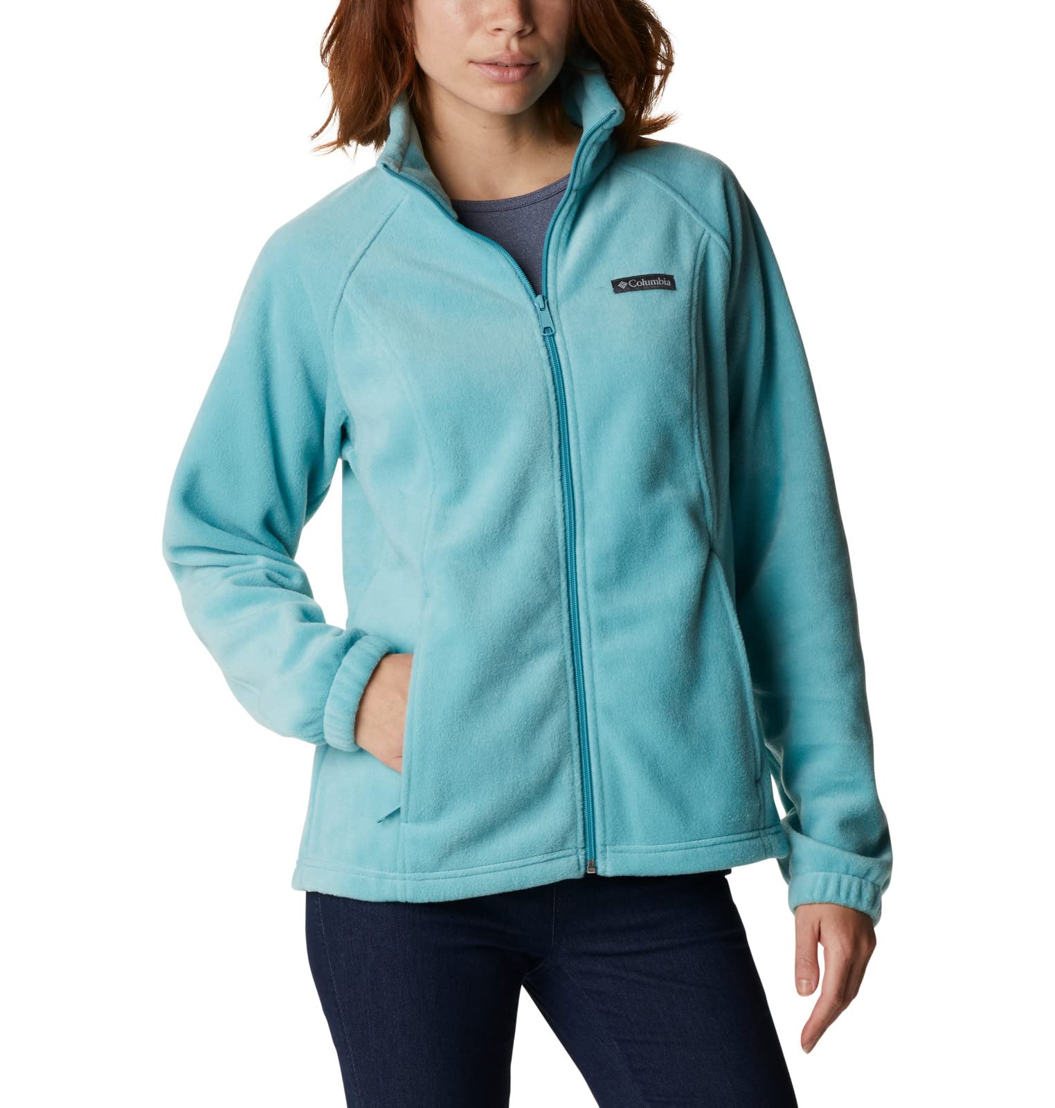 Columbia Women's Benton Springs Full Zip, Sea Wave, XX-Large Image