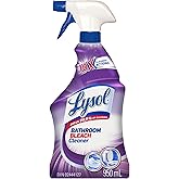 Lysol Bathroom Bleach Cleaner Spray, Kills Mold and Mildew, Kills 99.9% of Bacteria, 950mL (Packaging may vary)