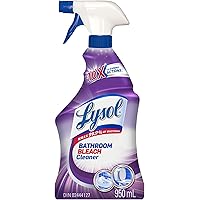 Lysol Bathroom Bleach Cleaner Spray, Kills Mold and Mildew, Kills 99.9% of Bacteria, 950mL (Packaging may vary)