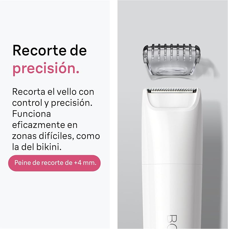 Mini Recortadora Corporal Mujer, BS1000, Blanco