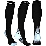 Physix Gear Compression Socks 20-30 mmHg - Men & Women - Running, Nurses, Shin Splints, Flight, Travel