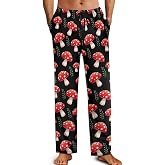 JKDY Men's Pajama Bottoms, Pajama Pants Mens Soft lounge sleep pants with Pockets Drawstring