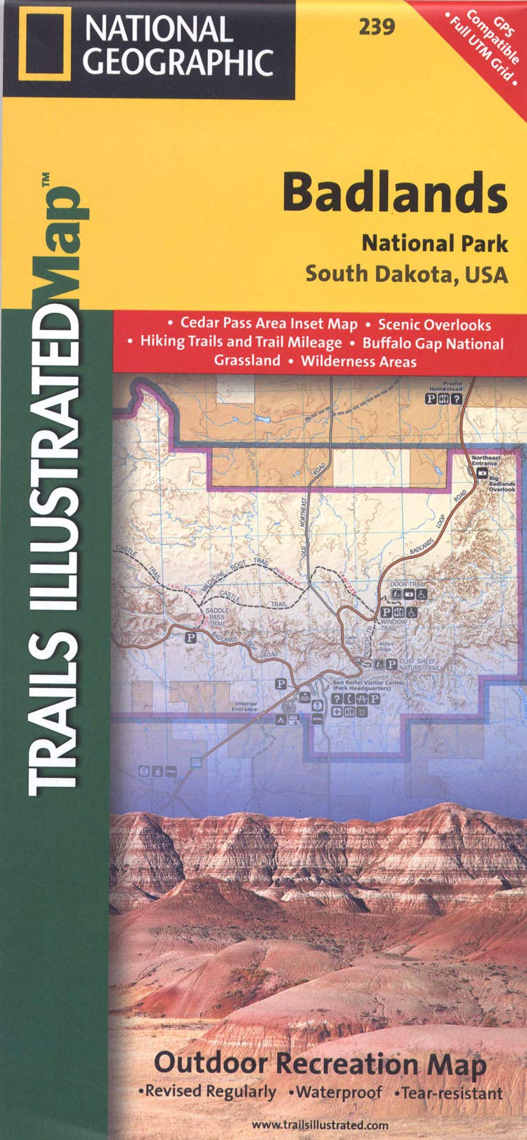 Badlands National Park Map Badlands National Park: Trails Illustrated National Parks (National  Geographic Trails Illustrated Map): Amazon.co.uk: National Geographic Maps:  0749717012394: Books