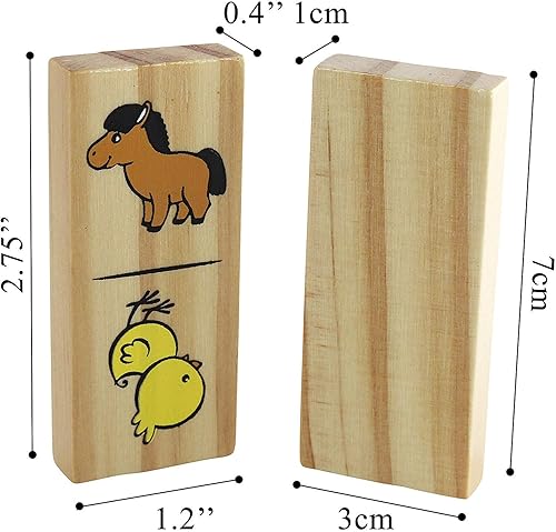 inTemenos Picture Dominoes for Preschool Dominos for Kids