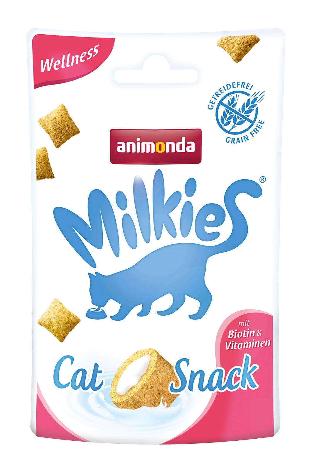 animonda Milkies, crunchy grain-free snacks for cats, cat treat, Wellness, 12 x 30g