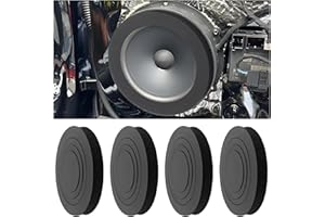 CXCCOI 4PCS 3in1 Car Speakers Foam with Self Adhesive,Multi-Size 6" 6.5" 6.75" Ring Speaker for Car Door Speakers Enhance Sound Clearer,Universal Speaker Foam Rings 360° Surround