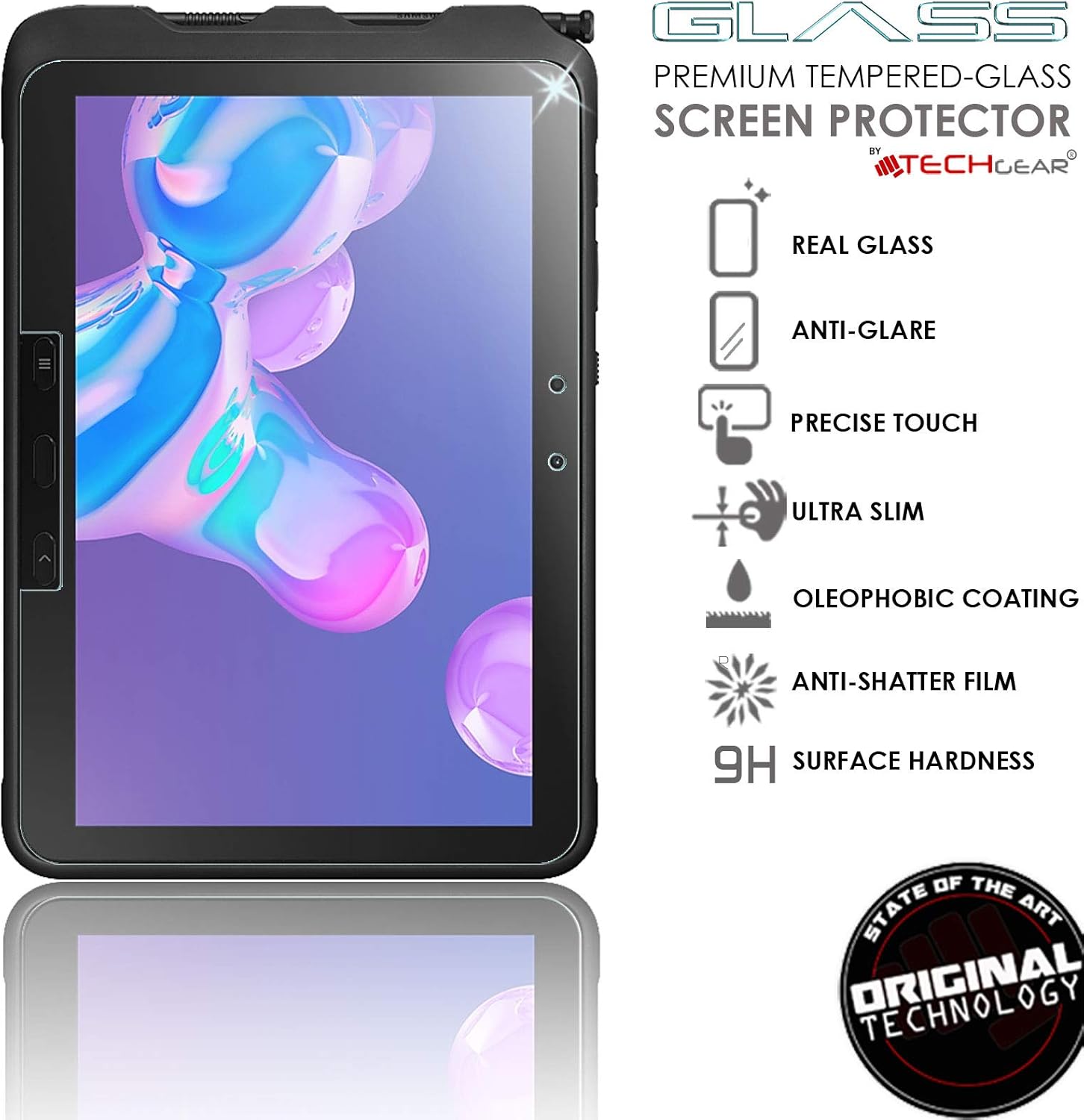 TECHGEAR Anti Glare Galaxy Tab Active Pro / 4 Pro 10.1" MATTE Glass - Image 3