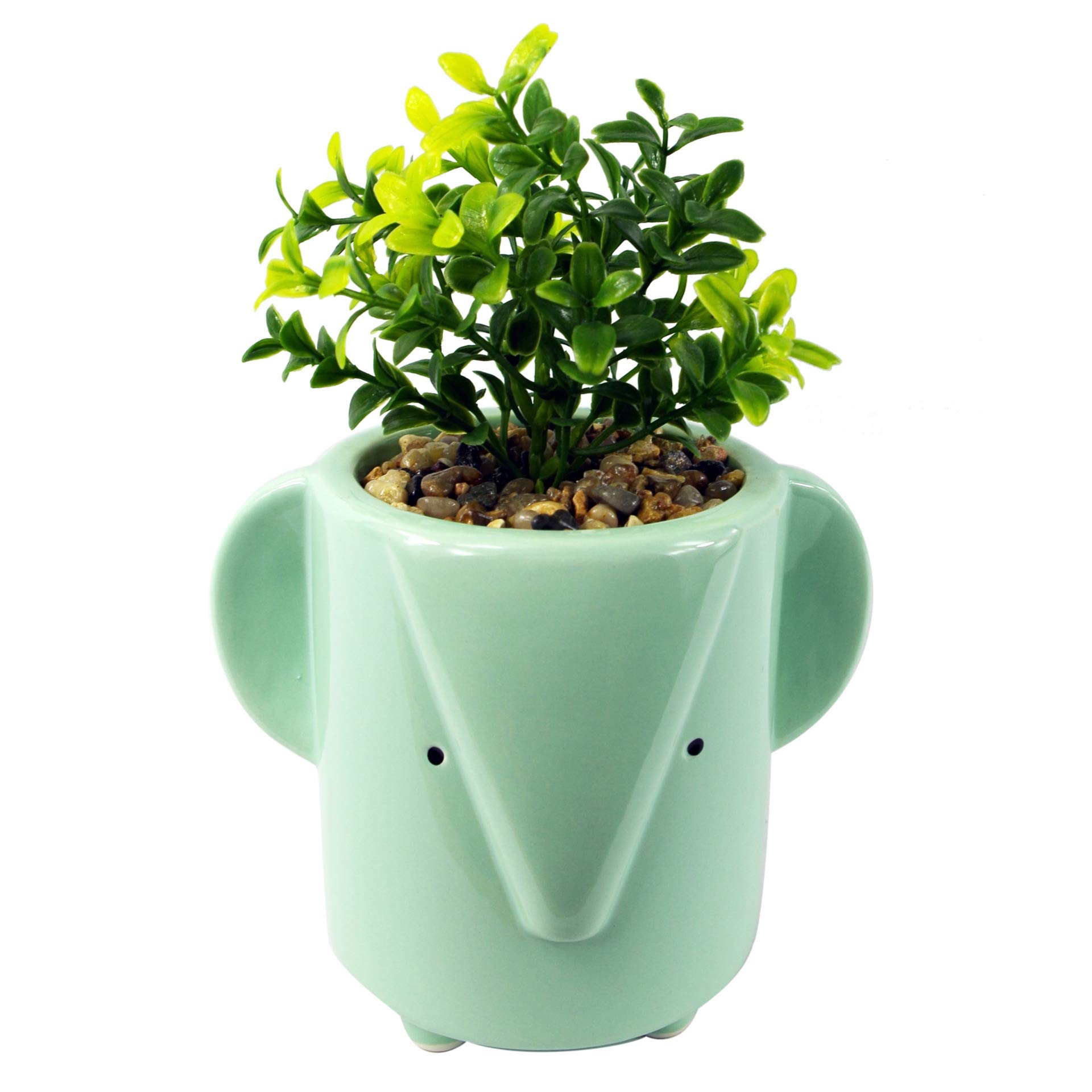 Leaf Ceramic Animal Planters