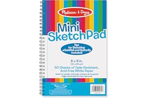 Melissa & Doug Mini-Sketch Spiral-Bound Pad (15 x 23 cm) - 4-Pack