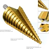 ss shovan 3Pcs HSS Step Bits 4-12mm 4-20mm 4-32mm Titanium Coated Drill Bits view 8