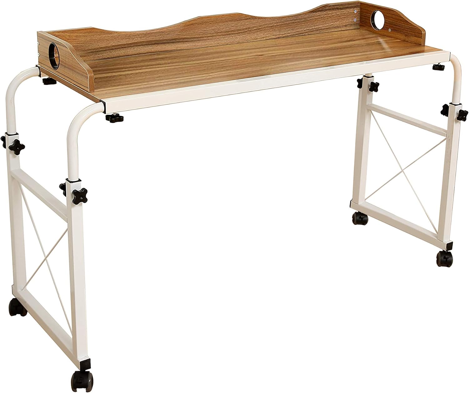 Best Adjustable Overbed Bedside Table Height-Adjustable Laptop Table Computer Stand