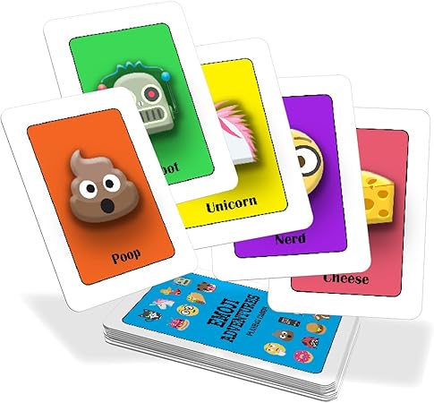 Amazon 絵文字カード3 In 1カードゲーム Go Fish Old Maid Matchingカードゲームfor Kids カードゲーム トランプ おもちゃ