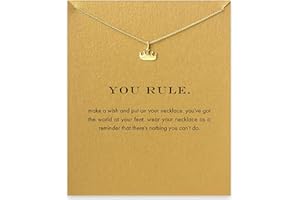 BAYDURCAN Hundred River Friendship Anchor Compass Necklace Good Luck Elephant Pendant Chain Necklace with Message Card
