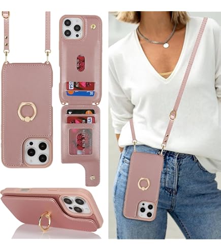 Yoedge Crossbody Case For IPhone 16 Pro Max 6.9" With Strap,Khaki