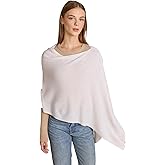 CLAUDIA NICHOLE by Alashan 100% Cashmere Luxe Dress Topper Poncho - Lightweight, Soft, Cozy & Versatile - Great Gift Item