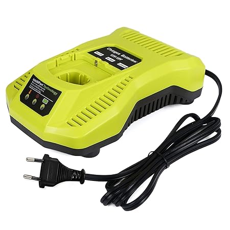 FLAGPOWER P117 3A 12V~18V Ersatz Ladegerät für alle Ryobi ONE+ 12V~18V Akku, Kompatibel mit BCL1418 260051002 P113 P117 P118 