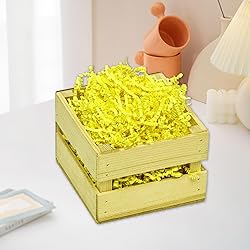 2LB Fluorescent Yellow Crinkle Cut Paper Shred
